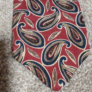 Kuppenheimer Premier edition geometric isolated paisley silk tie
